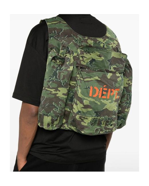GALLERY DEPT. Green Camouflage Backpack for men