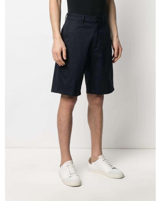 Department 5 Blue Logo-Patch Shorts for men