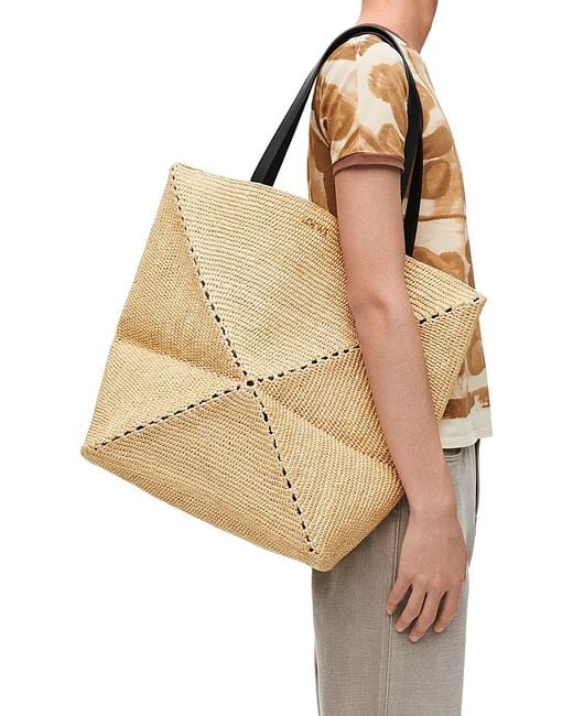 Loewe Natural Xl Puzzle Fold Tote for men