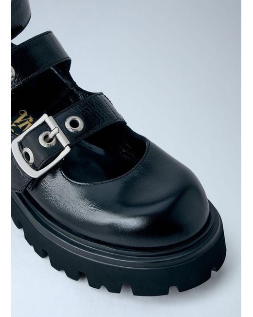 Vivienne Westwood Blue Bacchus Triple-Buckle Boots