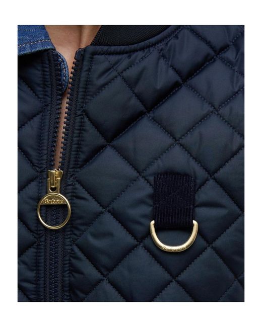 Barbour Blue Zippered Sleeveless Vest
