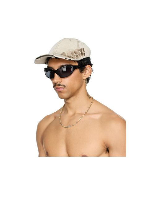 Martine Rose Natural Embroidered Cap for men