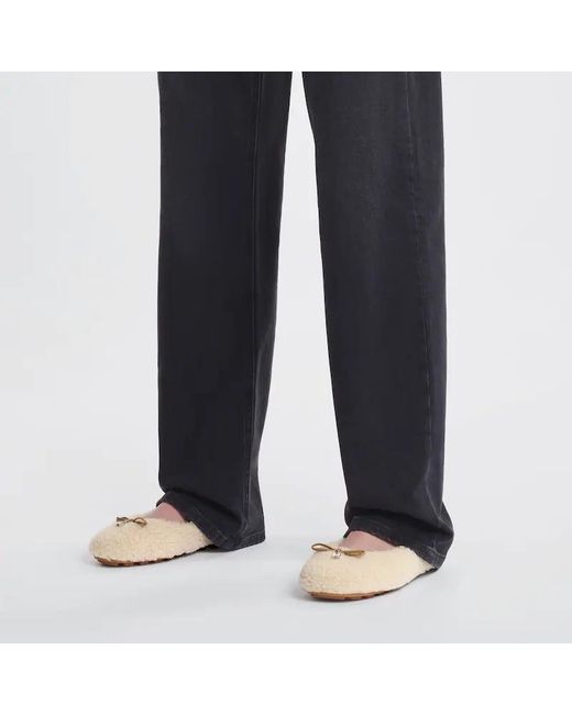 Hogan Natural Olympia Ballet Flats