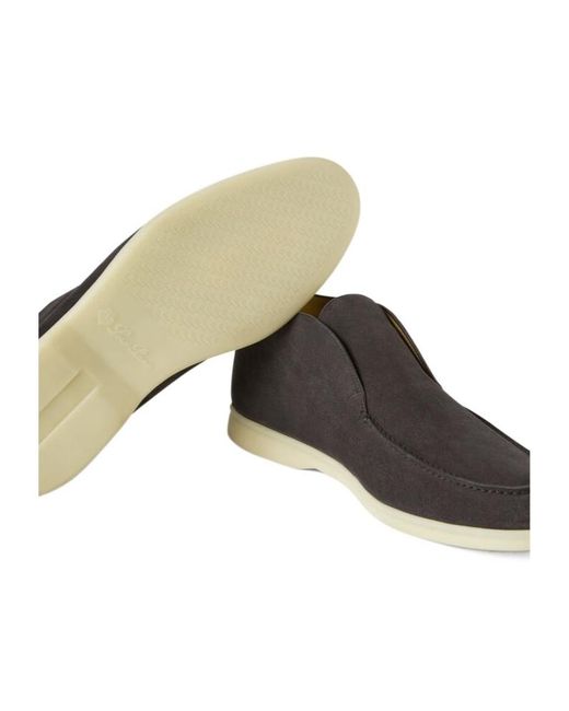 Loro Piana Brown Open Walk Round-Headed Boots for men