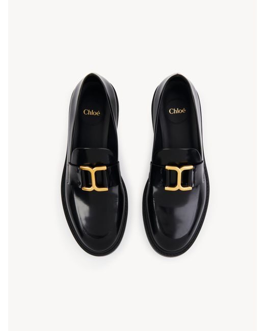 Chloé Black Chloé Marcie Slip-On Loafers