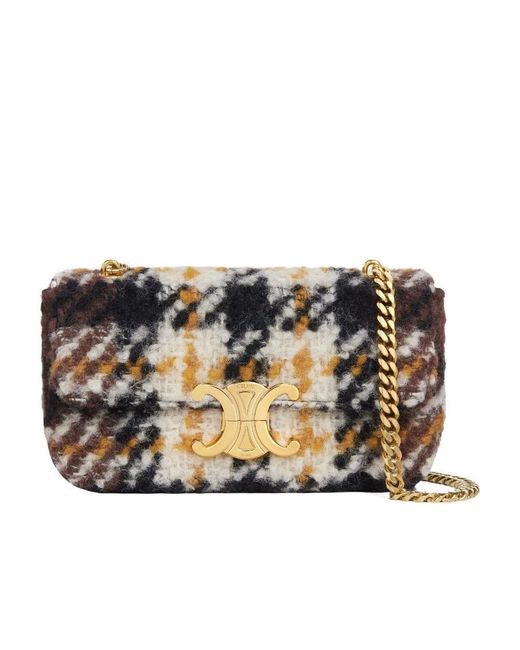 Céline Black Chain Shoulder Bag Triomphe