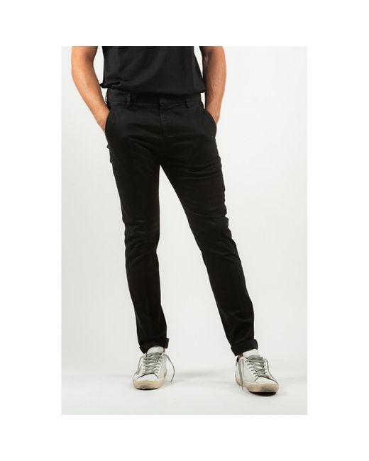 Dondup Black Gaubert Slim-Fit Trousers for men