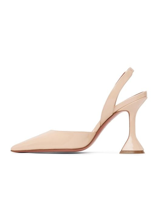 AMINA MUADDI Pink Holli Sling 95 Pointed-Toe High-Heeled Sandals