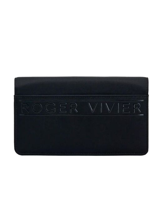 Roger Vivier Black Mini Viv' Choc Jewel Crossbody Bag