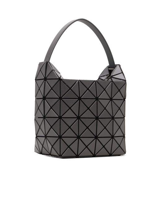 Issey Miyake Black Valley Geometric Tote Bag