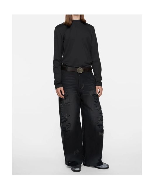 Acne Black Long-Sleeve Top for men