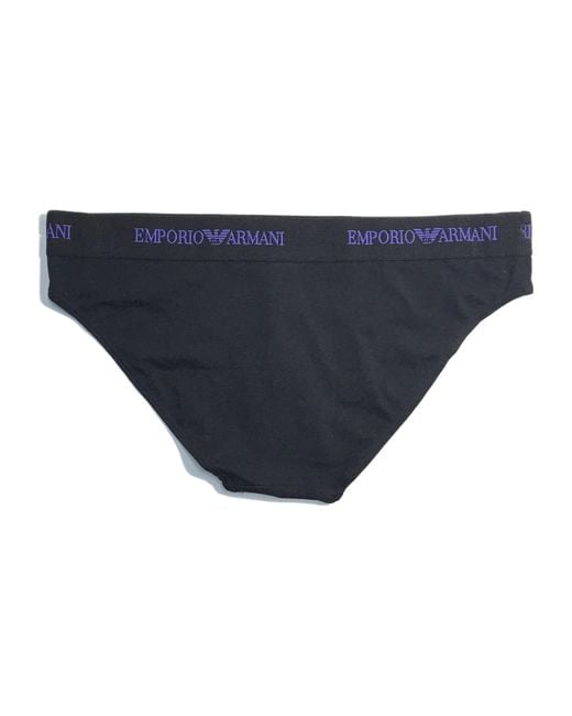 Emporio Armani Blue Logo Briefs Pants