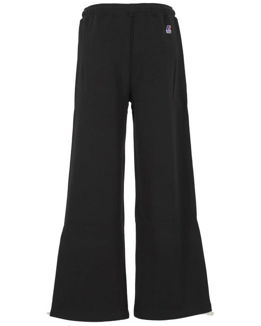 K-Way Black Logo Detail Sweatpants for men