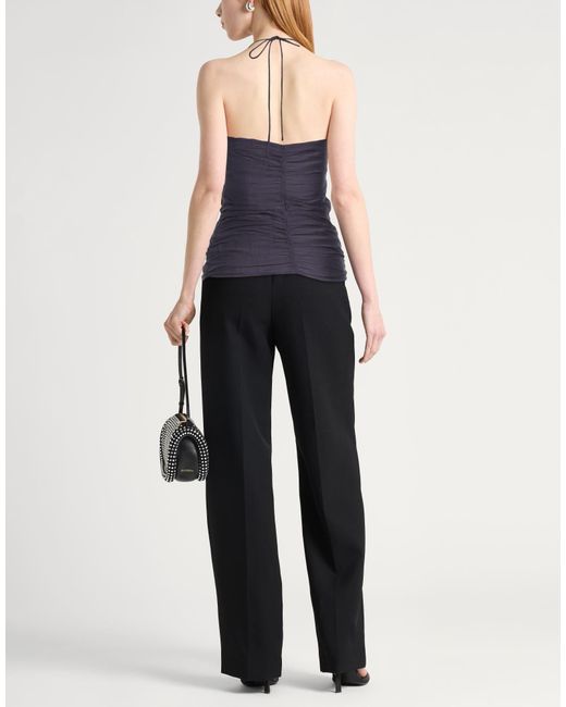 Isabel Marant Purple Off-Shoulder Sleeveless Top
