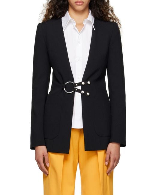 Stella McCartney Black Logo Suit Jacket
