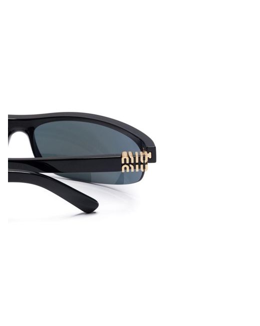 Miu Miu Purple Logo Sunglasses