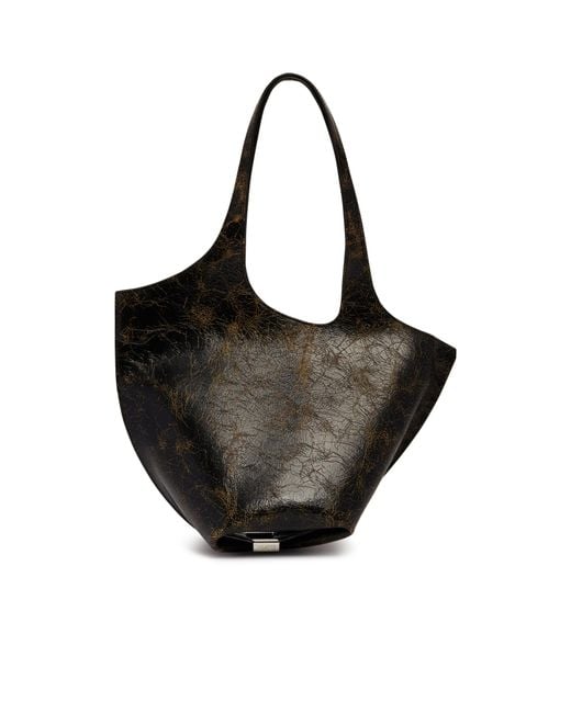 The Attico Black The La Scoop Shoulder Bag