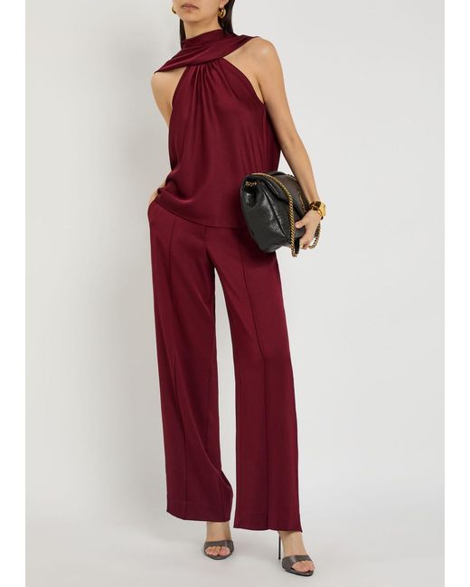 Jonathan Simkhai Purple Satin Top