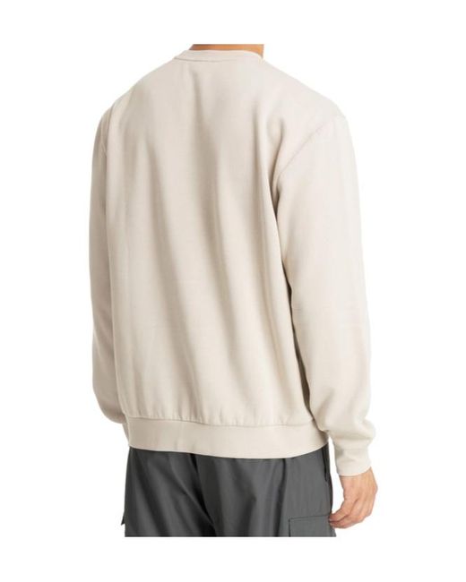 EA7 Gray Visibility Crew-Neck Cotton Sweatshirt for men