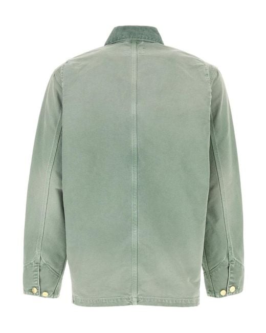Carhartt Green Wip Og Chore Dearborn Canvas Coat for men