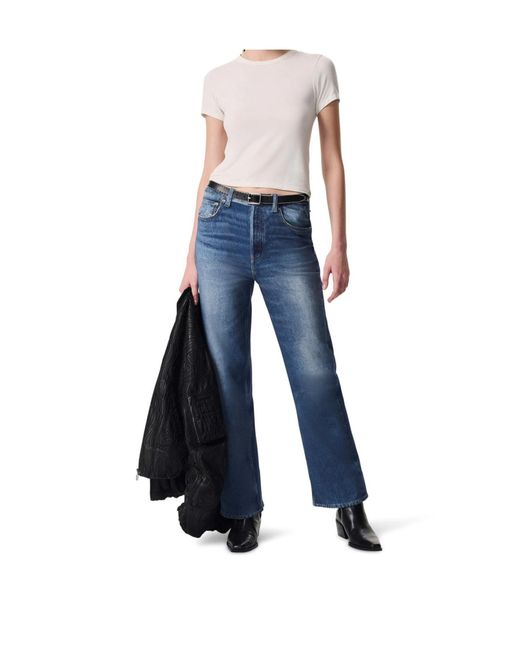 Rag & Bone Blue Belt Loop Jeans