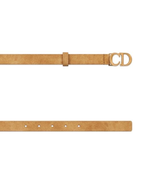 Dior White Saddle Belt