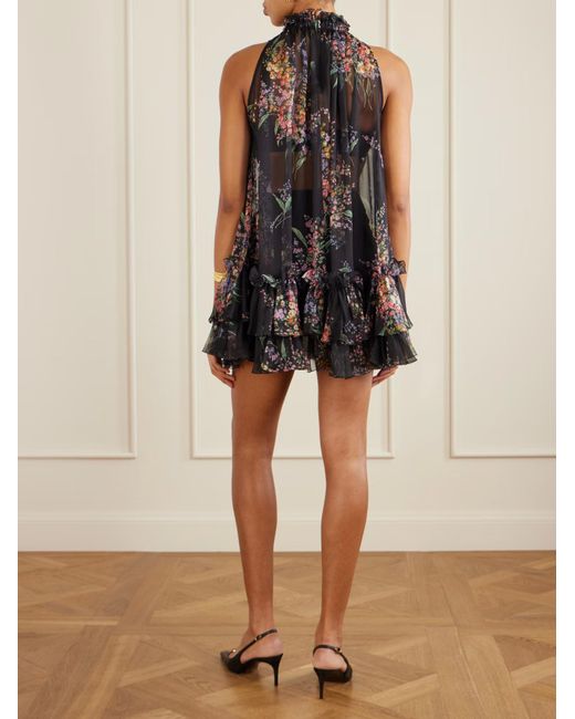 Dolce & Gabbana Black Floral Motif Dress
