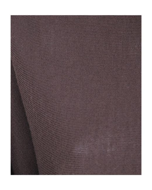 D.exterior Brown Crew-Neck Knit Sweater