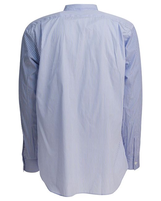 Comme des Garçons Blue Striped Shirt for men