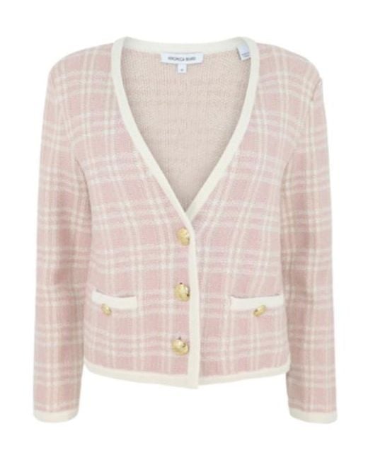Veronica Beard Pink Claudine Knit Jacket