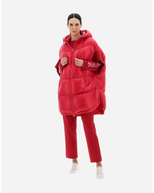 Herno Pink Hooded Quilted Puffer Coat