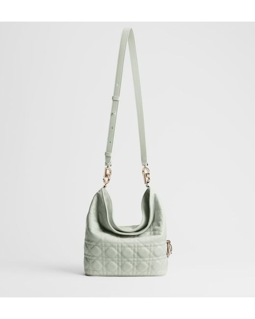 Dior Gray Small Toujours Hobo Bag