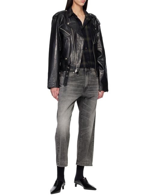 R13 Black X-Boyfriend Jeans