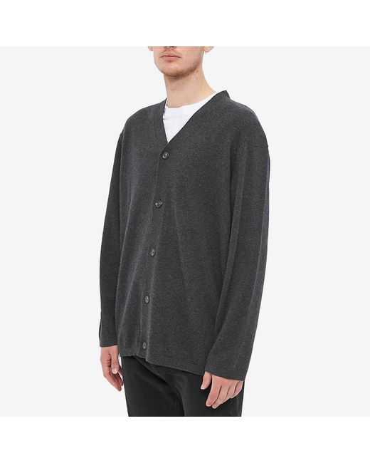 Our Legacy Black Virgin Wool Cardigan for men