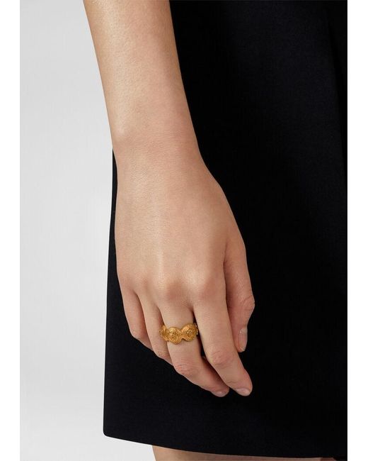 Versace Multicolor Medusa Motif Ring