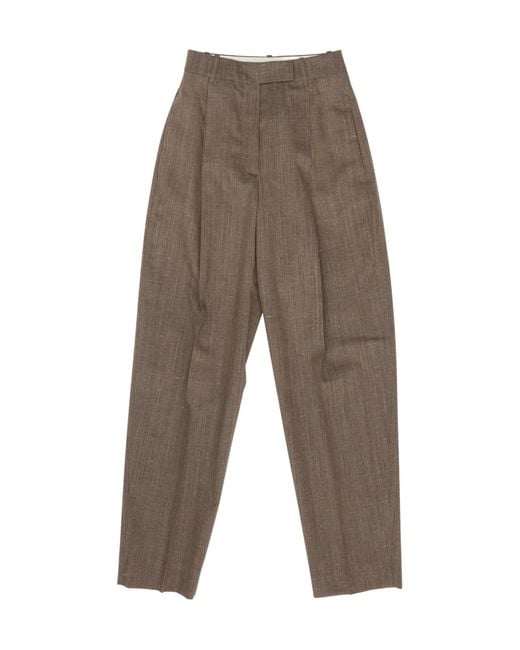 Rohe Gray Casual Trousers With Belt Loops