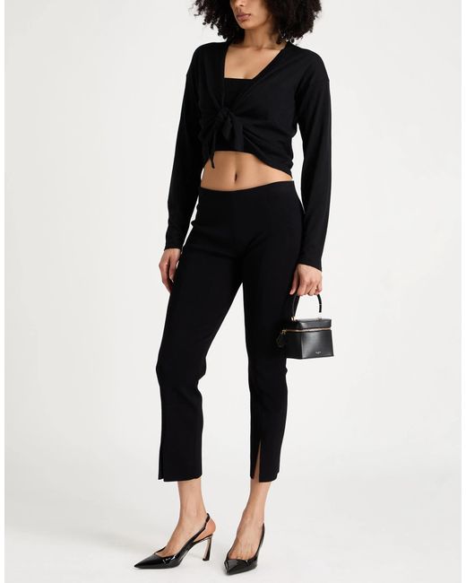Dolce & Gabbana Black Solid Thin Knit Sweater