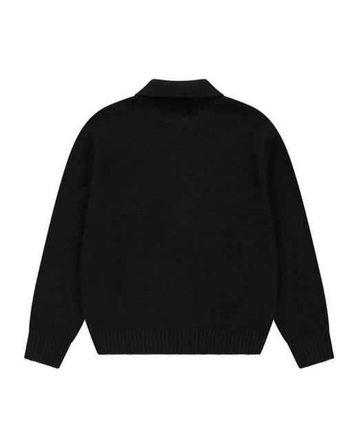Arte' Blue Logo-Patch Zip-Up Sweater for men