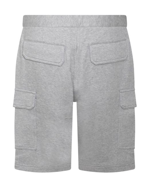 Brunello Cucinelli Gray Pocket Detailed Cargo Shorts for men