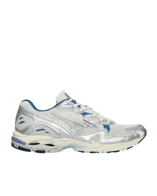 Mizuno White Wave Rider 10 Lace-Up Sneakers for men