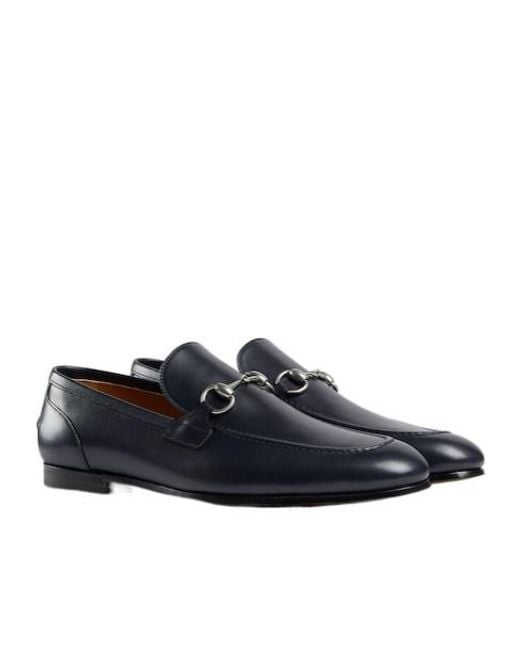 Gucci Blue Jordaan Slip-On Loafers for men