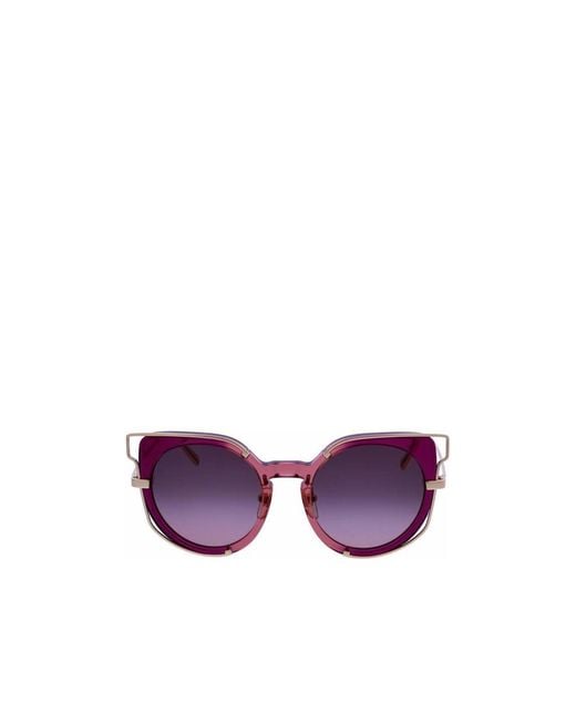 MCM Purple Round Sunglasses