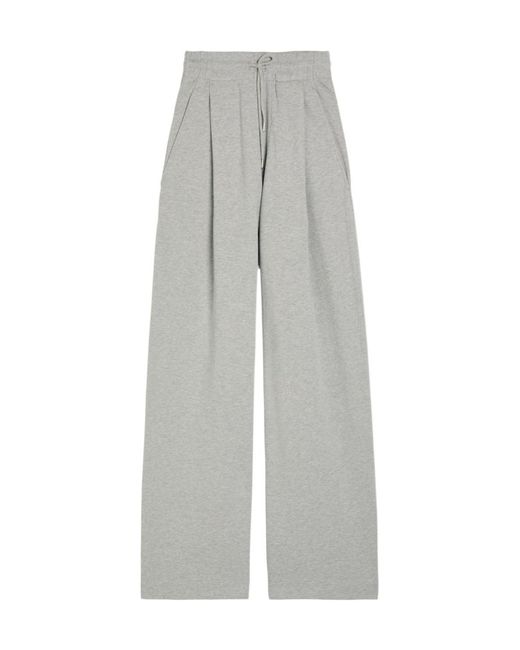 Dries Van Noten Gray Hadium Pleated Wide-Leg Cotton Sweatpants