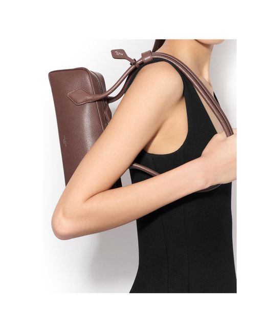 Alaïa Brown Alaïa Le Teckel Small Shoulder Bag