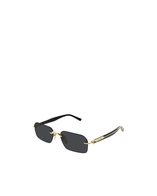 Gucci White Rectangle Sunglasses for men