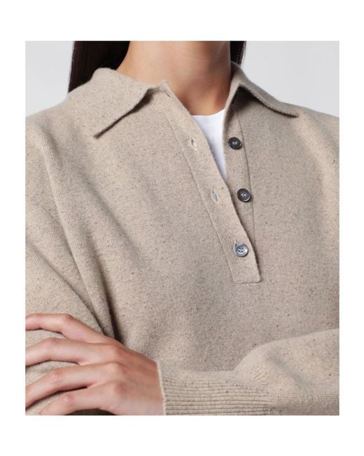 Rohe Gray Long-Sleeved Polo Shirt