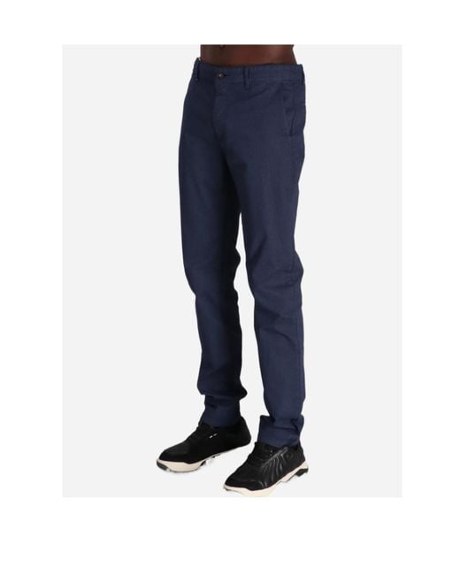 Boss Blue Tapered Trousers for men