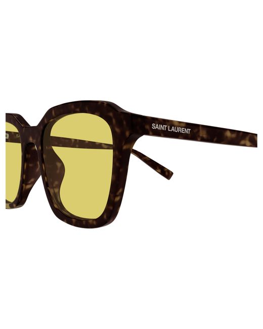 Saint Laurent Yellow Sl 457 Rectangular Sunglasses for men