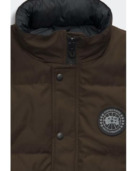 Canada Goose Green Garson Vest Label for men