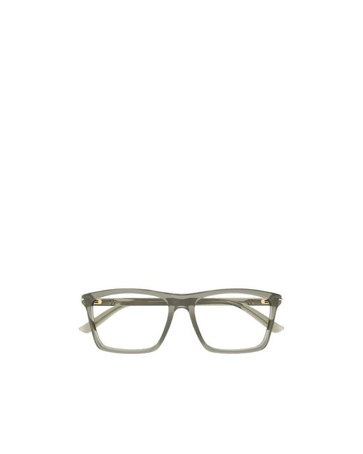 Gucci Metallic Eyewear Rectangular Optical Glasses for men